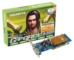 GigaByte GeForce 6200 350 Mhz AGP 256 Mb 700 Mhz