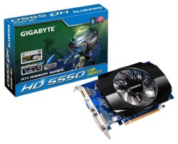 GigaByte Radeon HD 5550 550 Mhz PCI-E 2.1